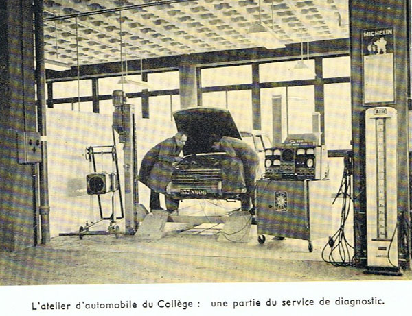 Diagnostic automobile en 1964.