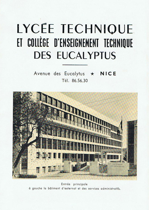 Entrée principale 1964.